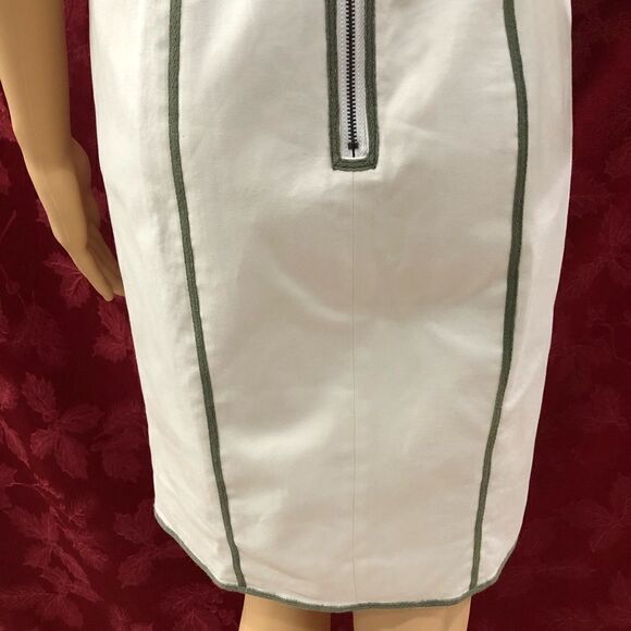 Sinclaire 10 Dress Ivory Sleeveless Knee Length Cocktail  Sz 6 - Picture 6 of 12